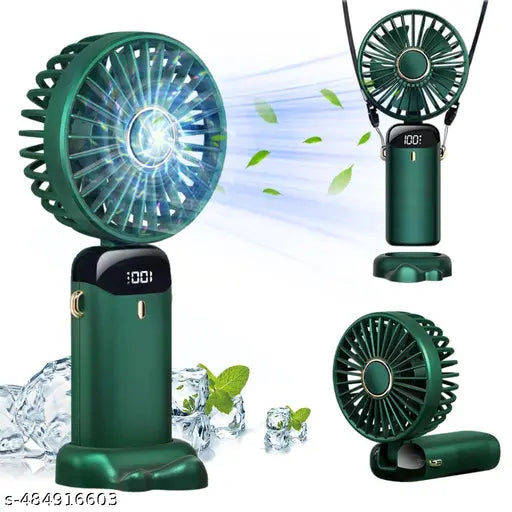 Handheld Fan | Hand Mini Fan Battery Rechargeable Portable Miniature Handheld Fan - Handheld Fan Powerful Handheld Fan with Display