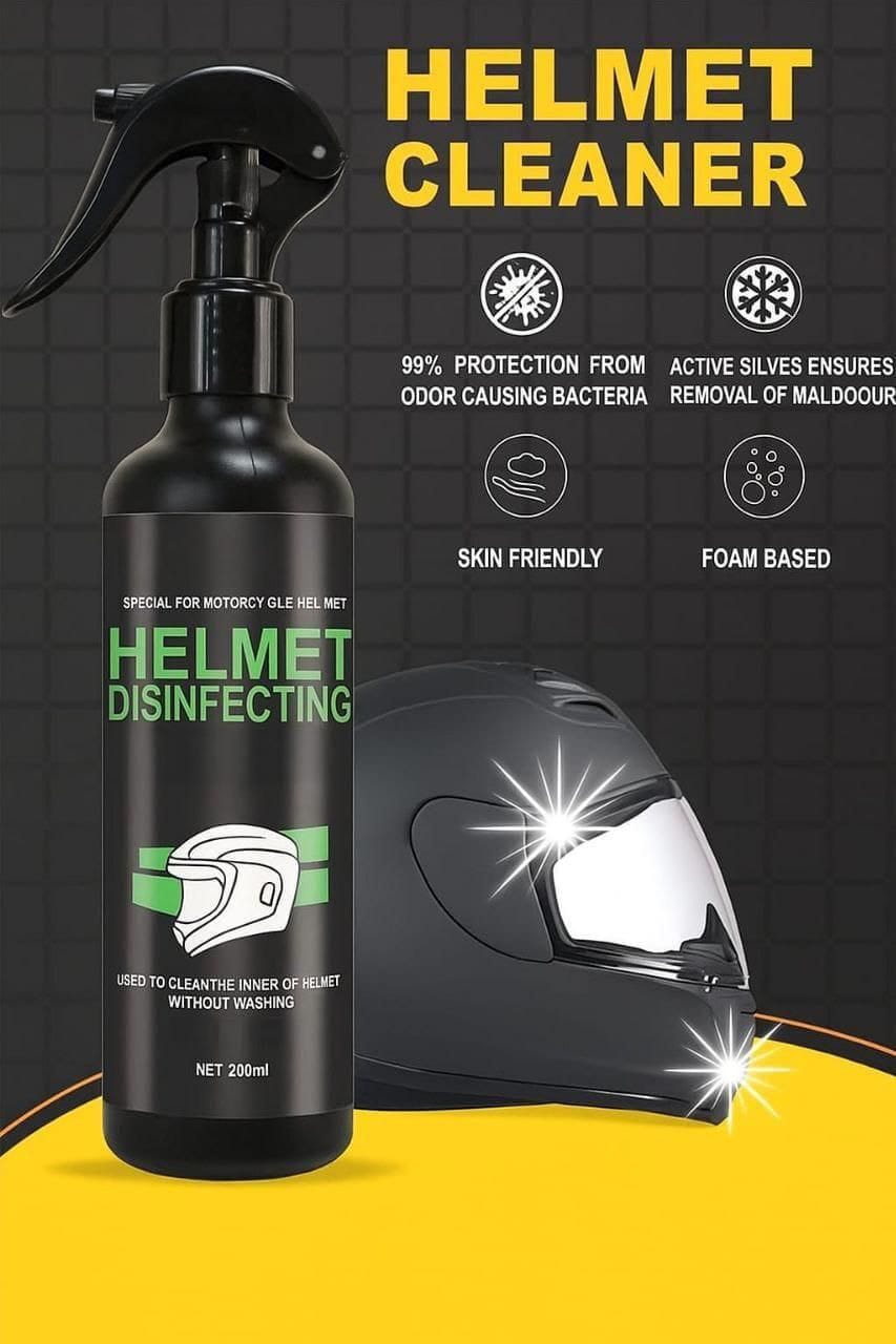 Helmet Disinfecting Spray (Set of 2) | Helmet Motorcycle Cycling Cleaning Cleaner Spray Helmet Disinfecting Spray (Set of 2)