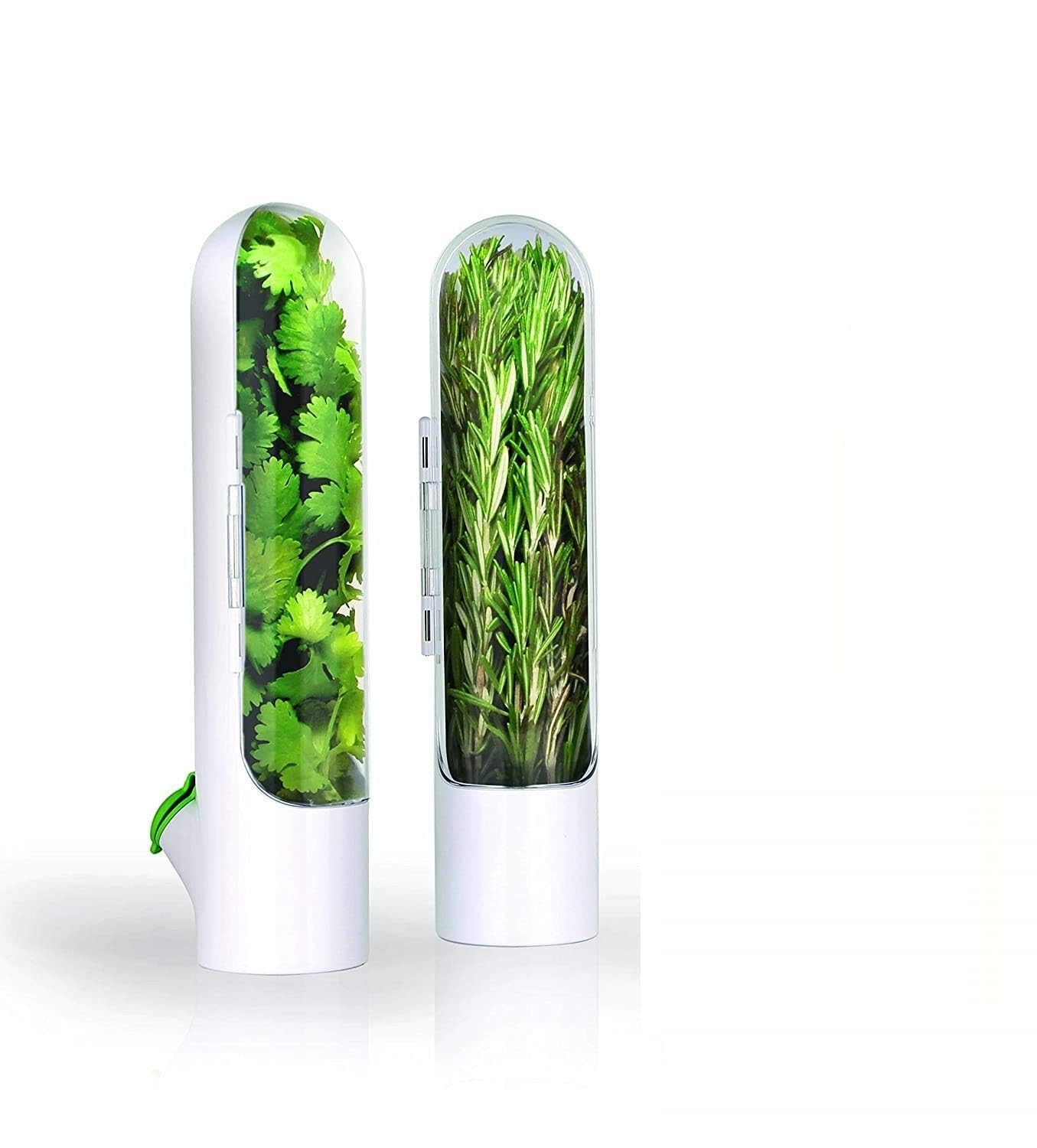 Herb Saver Pod Container | Storage Box Plastic Containers Kitchen Food Fridge Organizer - Pack of 1 - Herb Saver Pod Container