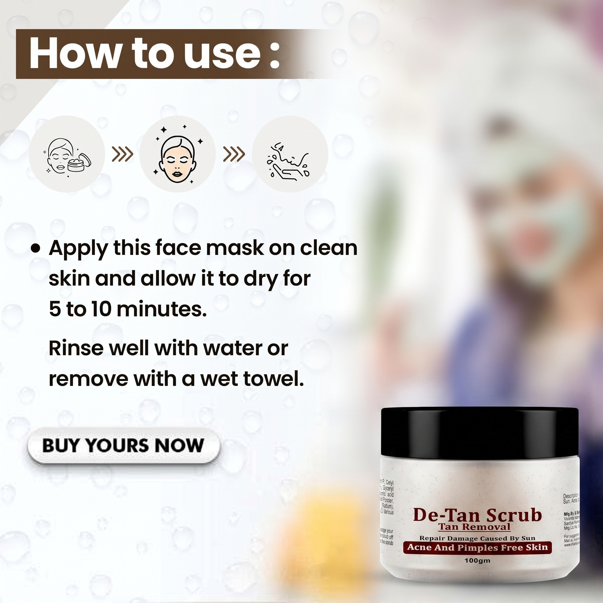 DeTanElitex De-tan Face Pack (Set of 2)