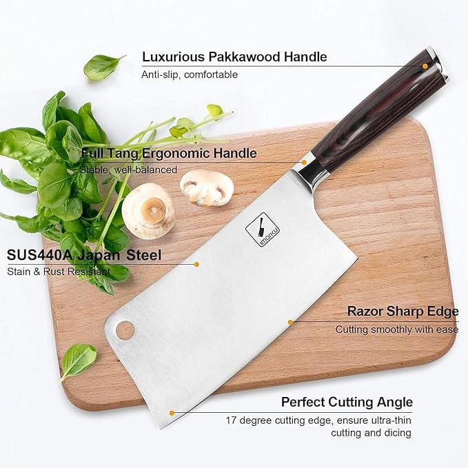 High-Carbon Stainless Steel Meat Cleaver High-Carbon Stainless Steel Meat Cleaver