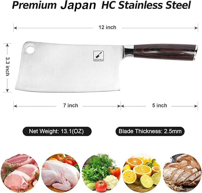 High-Carbon Stainless Steel Meat Cleaver High-Carbon Stainless Steel Meat Cleaver