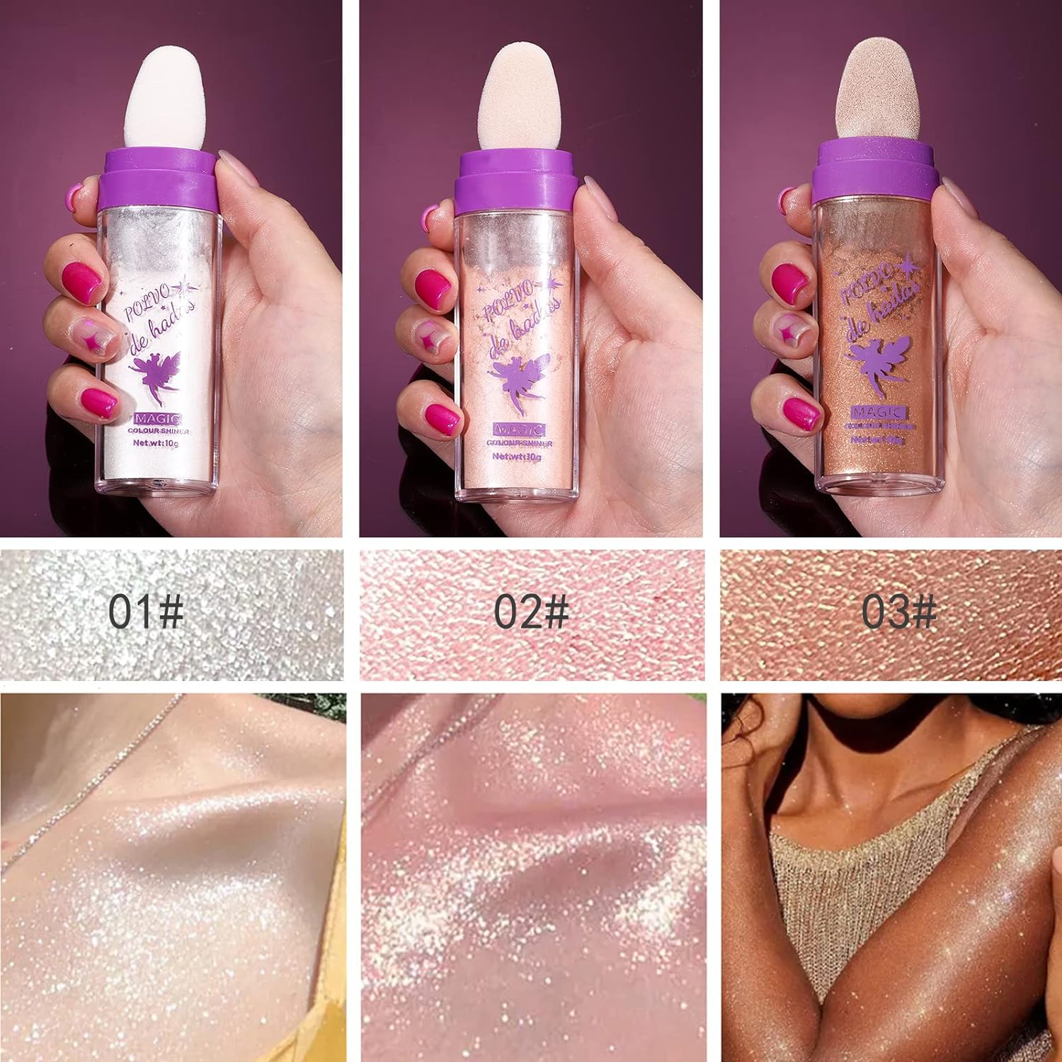 Highlighter Makeup Cosmetics Stick Makeup Powder Glitter Highlighter Makeup Glitter Highlighter Stick