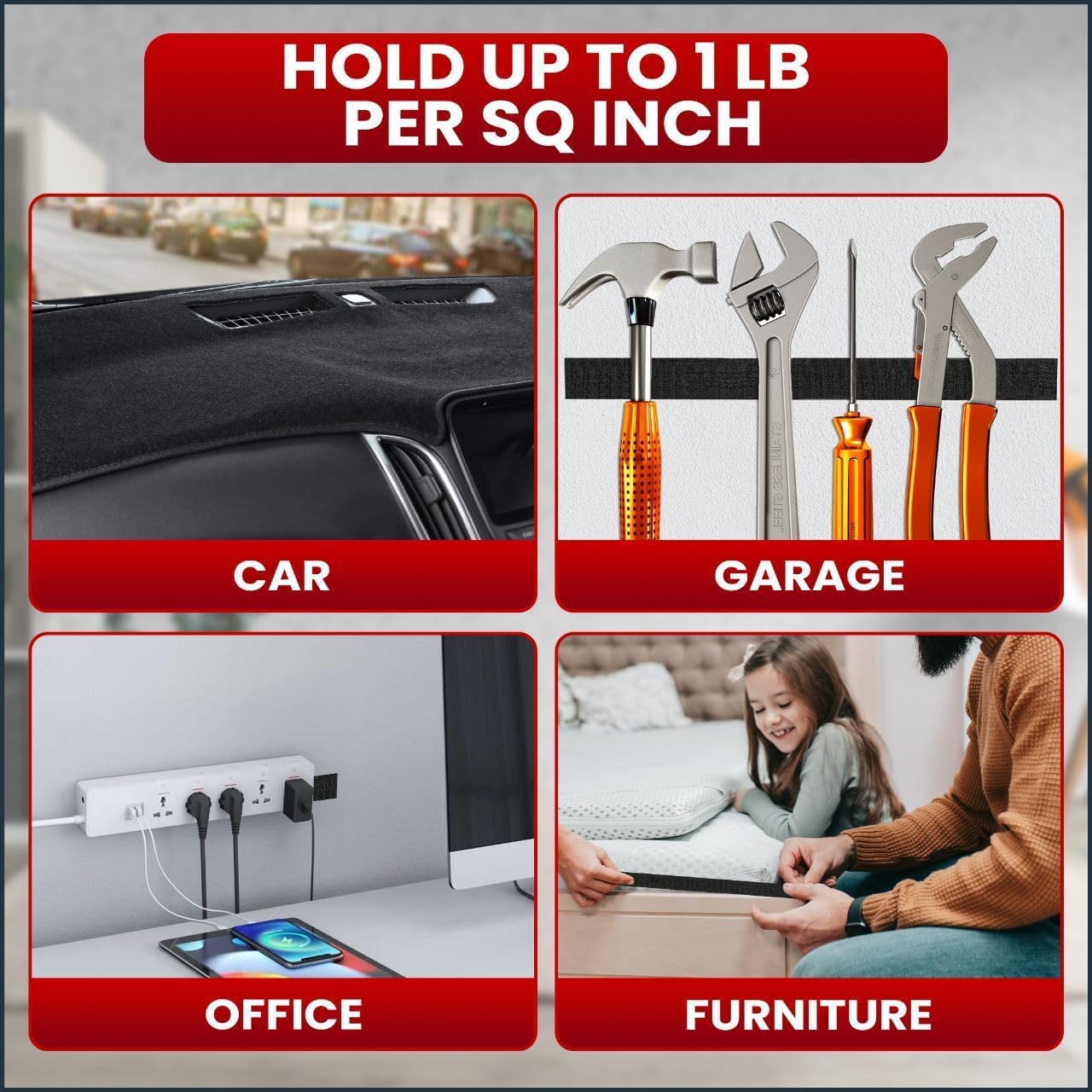 Hook & Loop Adhesive Tape | Velcro Tape Adhesive Double Sided Strips Waterproof Fabric Sticky Tape - Hook & Loop Adhesive Tape