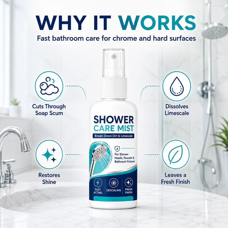 Shower Scale Remover Spray (Set of 2)
