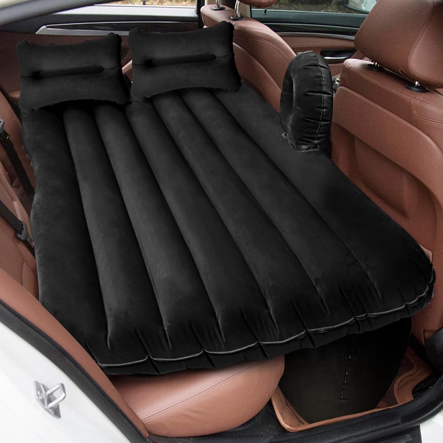 Inflatable Car Travel Bed  | Inflatable Bed Air Car Mattress Cushion Airwave Bedding For Car - car and bike accessories - Inflatable Car Travel Bed