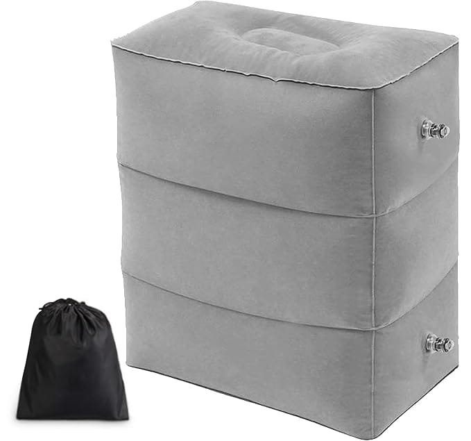 Inflatable Foot Rest Pillow | Inflatable Foot Rest Travel Car Pillow Travels Essential  Inflatable Foot Rest Pillow
