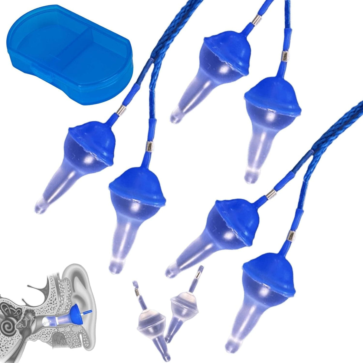 Innovative Inflatable Silicone Earplugs (Set of 4) | Ear Plugs Silicone Earplug For Sleeping Noise Reduction Innovative Inflatable Silicone Earplugs (Set of 4)