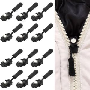 Instant Zipper Sliders (Pack of 10) | Zipper Puller Jacket Bag Zipper Slider Universal Zipper Set - Instant Zipper Sliders (Pack of 10)