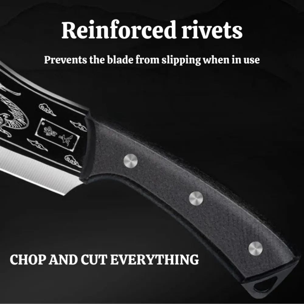 Japanese Dragon Slicer Knife | Dragon Knife Hand Made Steel Forged Titanium Japenese Knife Japanese Dragon Slicer Knife