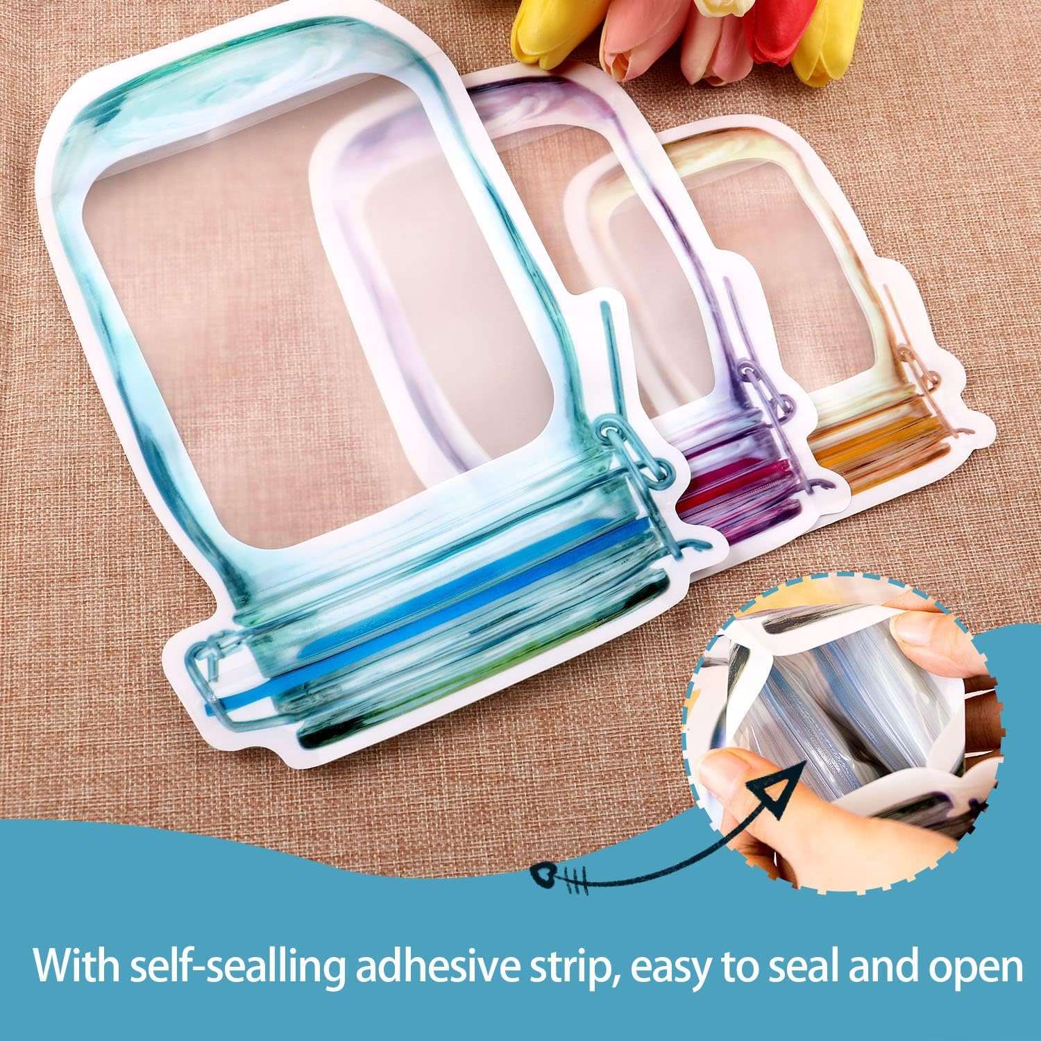 Jar Shape Food Storage Pouch Jar Shape Food Storage Pouch