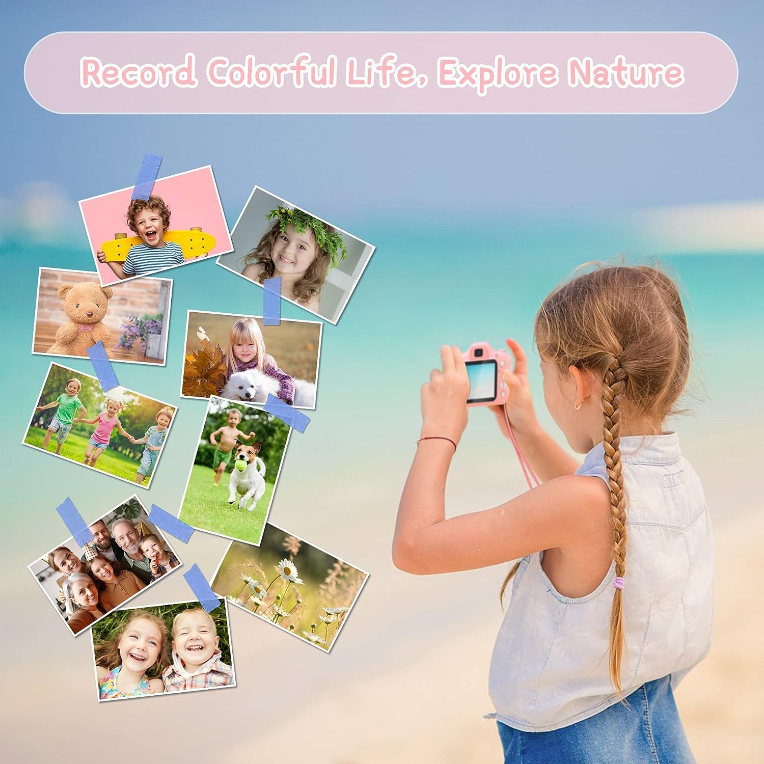 KidCliq | Digital Camera Kids Videography Toy Photo Digicam toys Kidcliq HD Digital Video Camera for Toddler