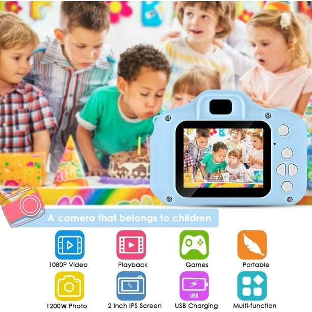 KidCliq | Digital Camera Kids Videography Toy Photo Digicam toys Kidcliq HD Digital Video Camera for Toddler
