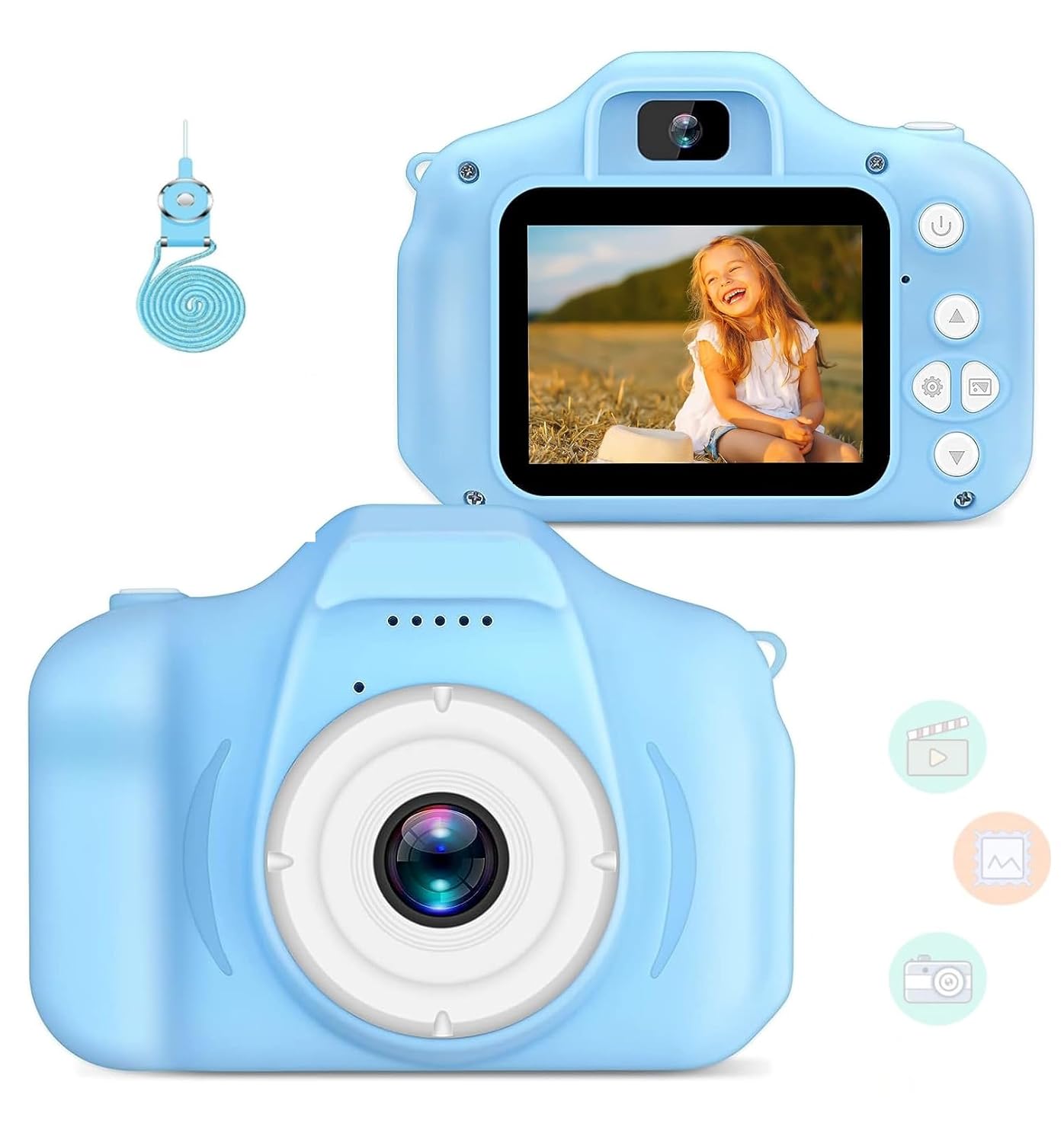 KidCliq | Digital Camera Kids Videography Toy Photo Digicam toys Kidcliq HD Digital Video Camera for Toddler