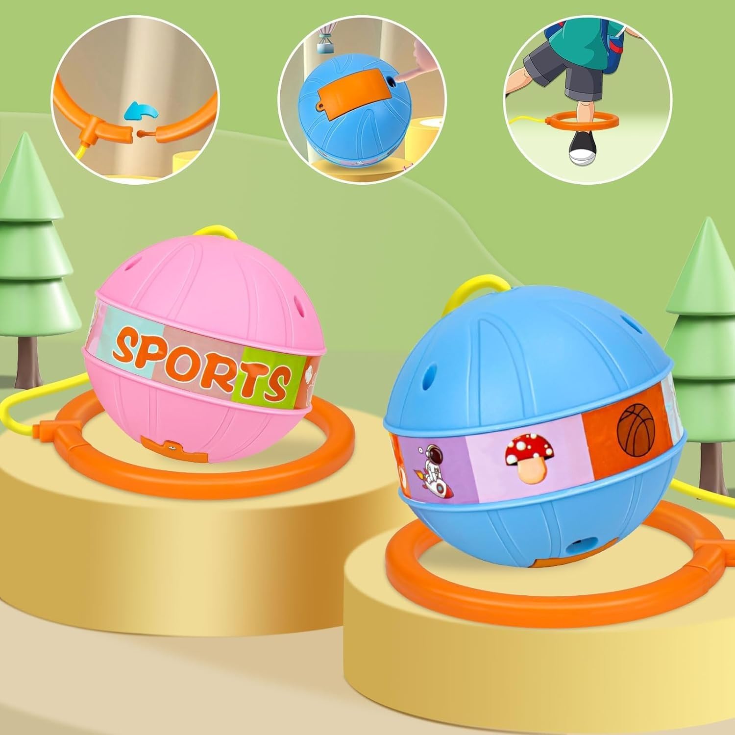 Kids Skipping Ball | Swing Ball Jumping Rope For Swinging Toy Games Jump Toys Rope - Kids Skipping Ball