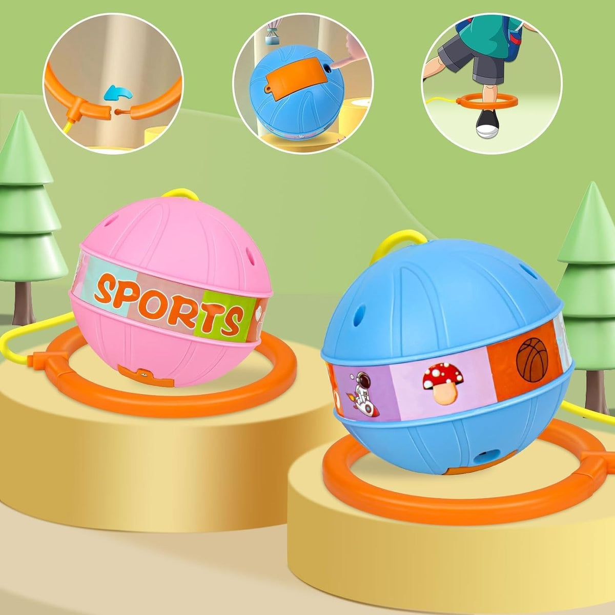 Kids Skipping Ball | Swing Ball Jumping Rope For Swinging Toy Games Jump Toys Rope Kids Skipping Ball