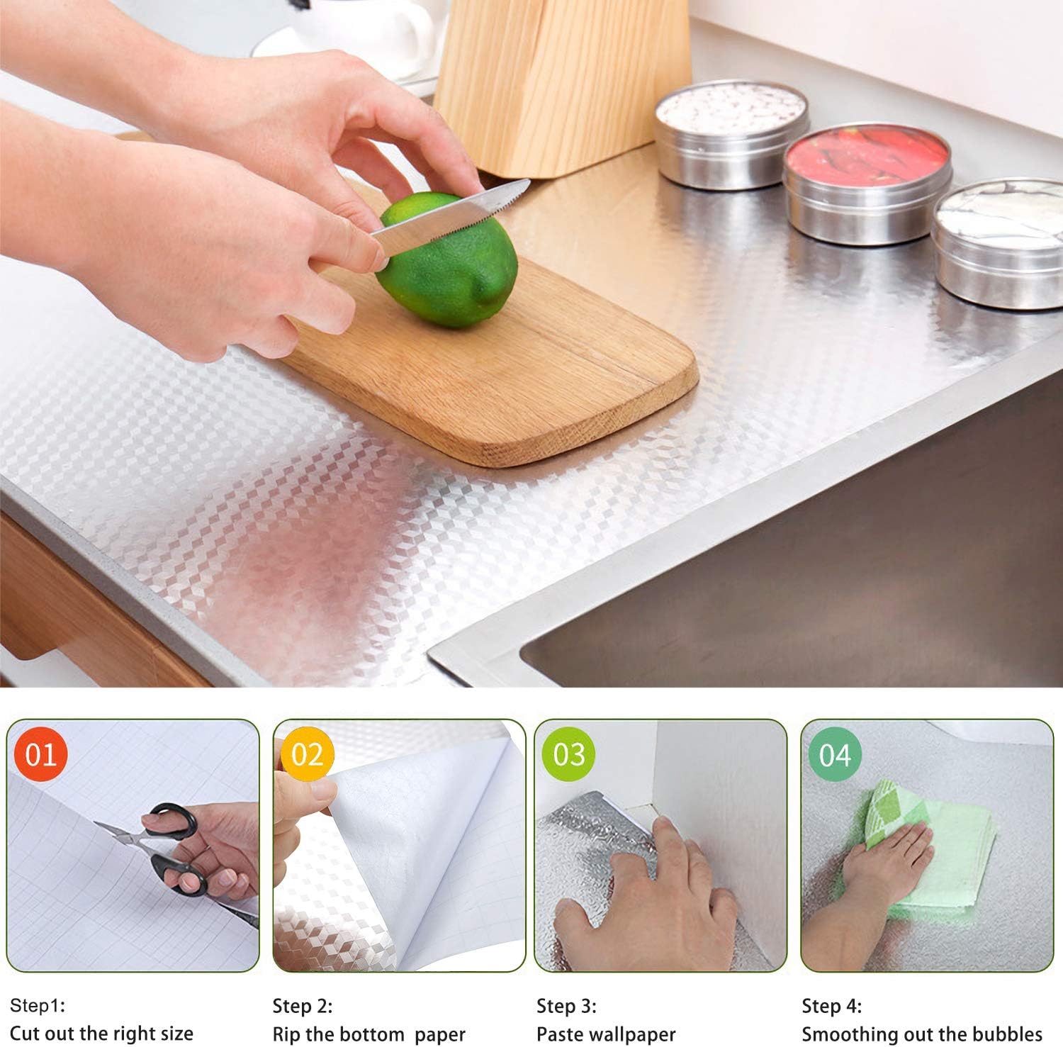 Kitchen Oil-proof and fireproof Stickers | Waterproof Tape Insulation Duck Tape Rubber Heat Resistant Tape - Plain / Pack of 1 Roll - Kitchen Oil-proof and fireproof Stickers