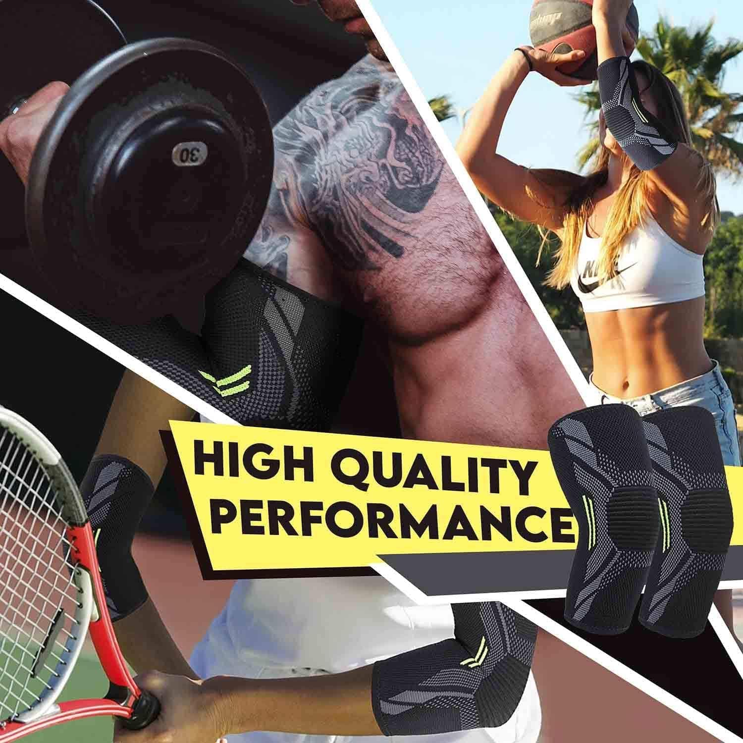 Knee And Elbow Support Sleeves | Tennis Elbow Brace Splint Elbow Joint Support Tennis Elbow Band  Knee And Elbow Support Sleeves