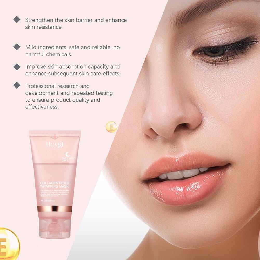 Korean Collagen Night Wrapping Mask | Collagen For Skin Products For Skin Collagen For Women  Korean Collagen Night Wrapping Mask (Pack of 2)