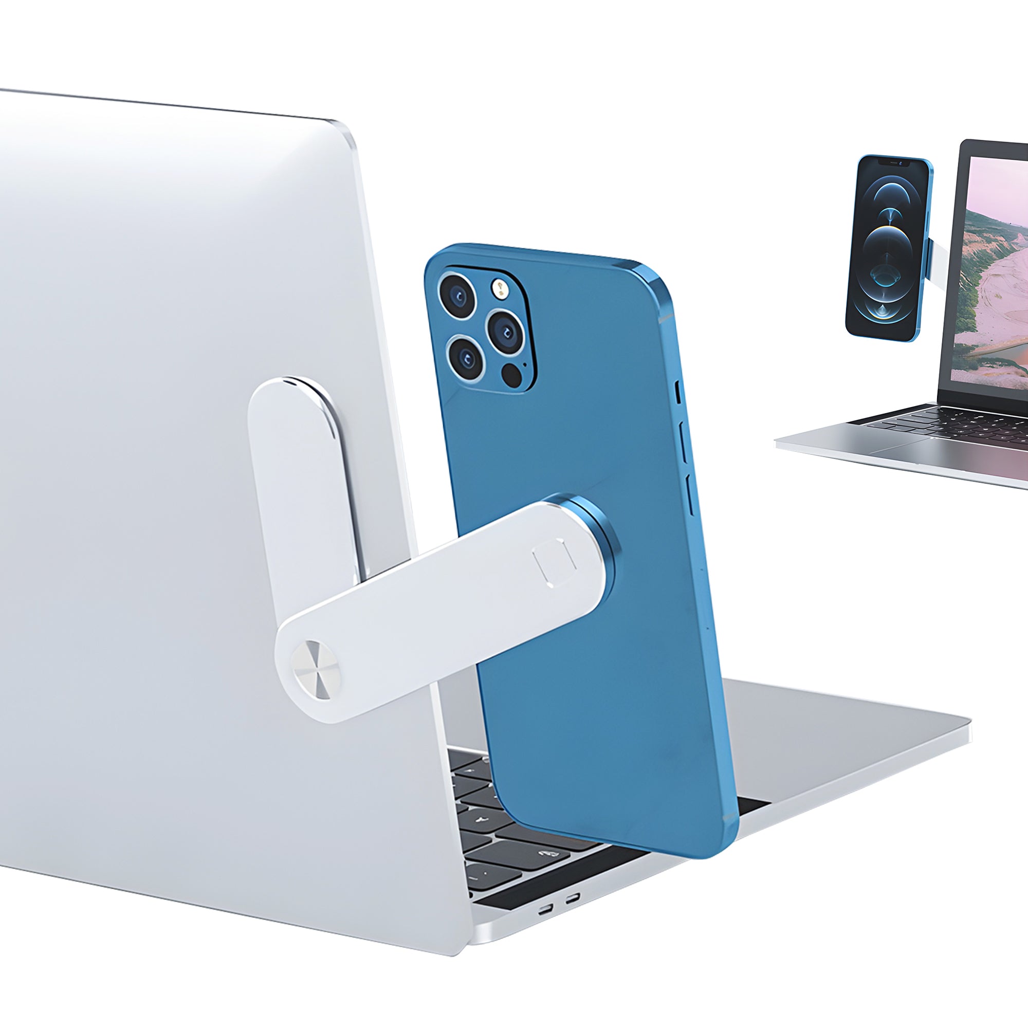 Laptop Magsafe Holder | Mobile Holder Phone Mobile Stand Mag Safe Accessories - Black - Laptop Magsafe Holder