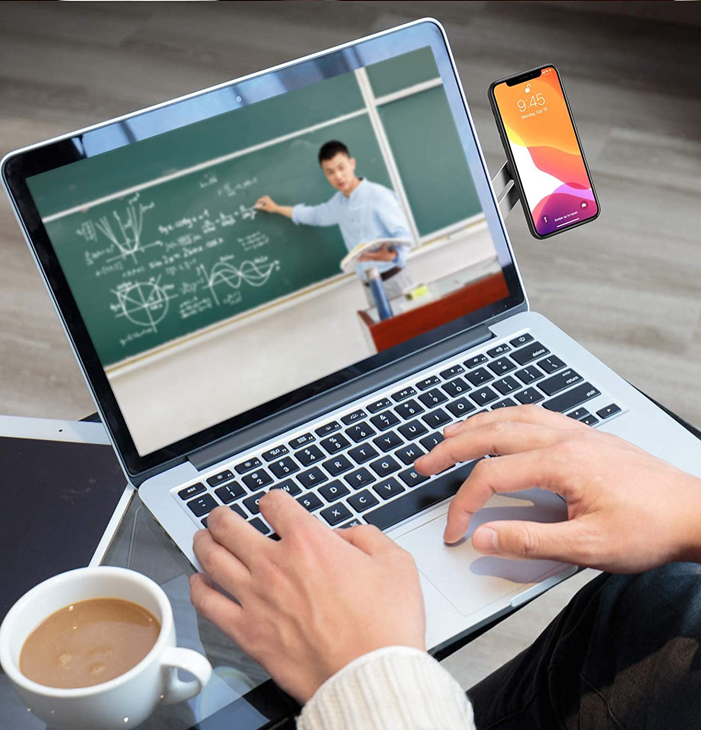 Laptop Magsafe Holder | Mobile Holder Phone Mobile Stand Mag Safe Accessories - Black - Laptop Magsafe Holder