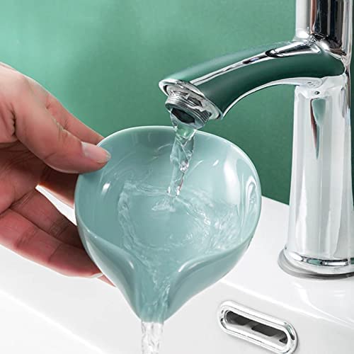 Leaf Shaped Self Draining Soap Holder (Pack of 2) | Handwash Dispenser Soap For Bathroom Soap Holder Case Leaf Shaped - Leaf Shaped Self Draining Soap Holder (Pack of 2)