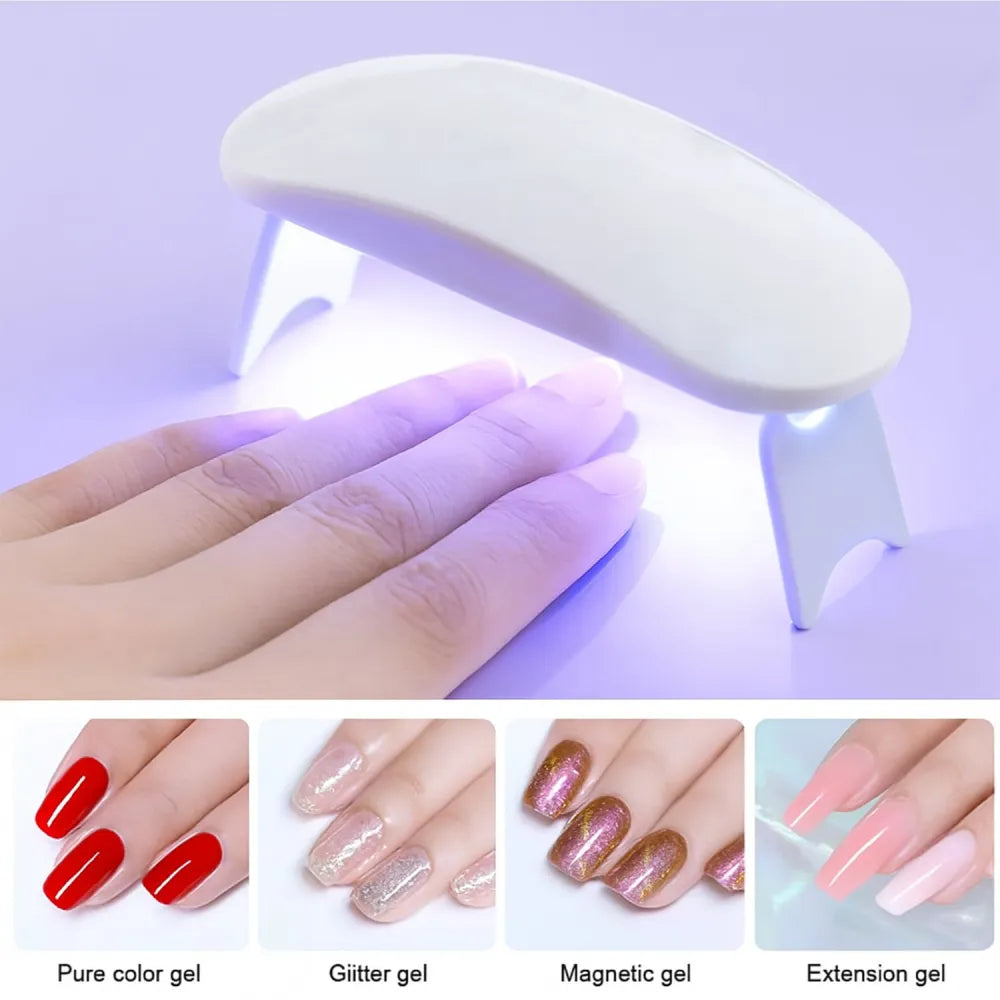 LED Nail Polish Dryer | Nail Art Gel Polish Kit Uv Led Light Nail Lamp Polish Dryer Fashion LED Nail Polish Dryer