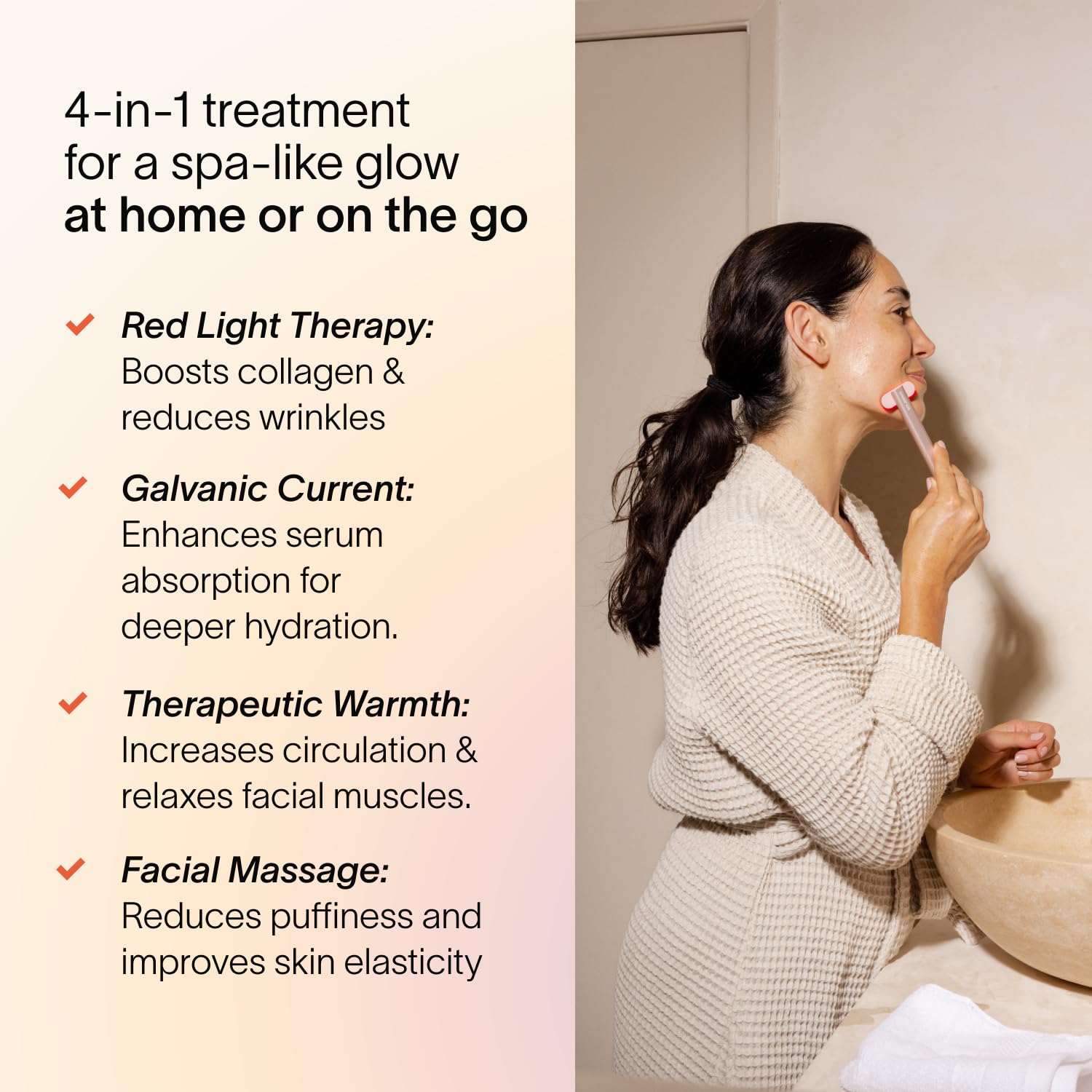 Light Therapy Wand | Red Light Therapy For Face Treatment At Home Facial Light - Light Therapy Wand