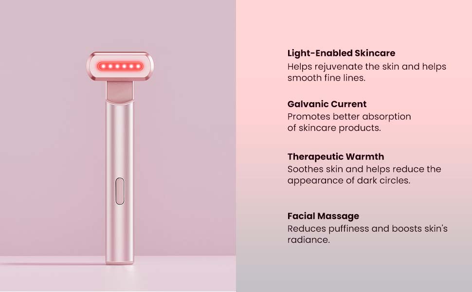 Light Therapy Wand | Red Light Therapy For Face Treatment At Home Facial Light - Light Therapy Wand