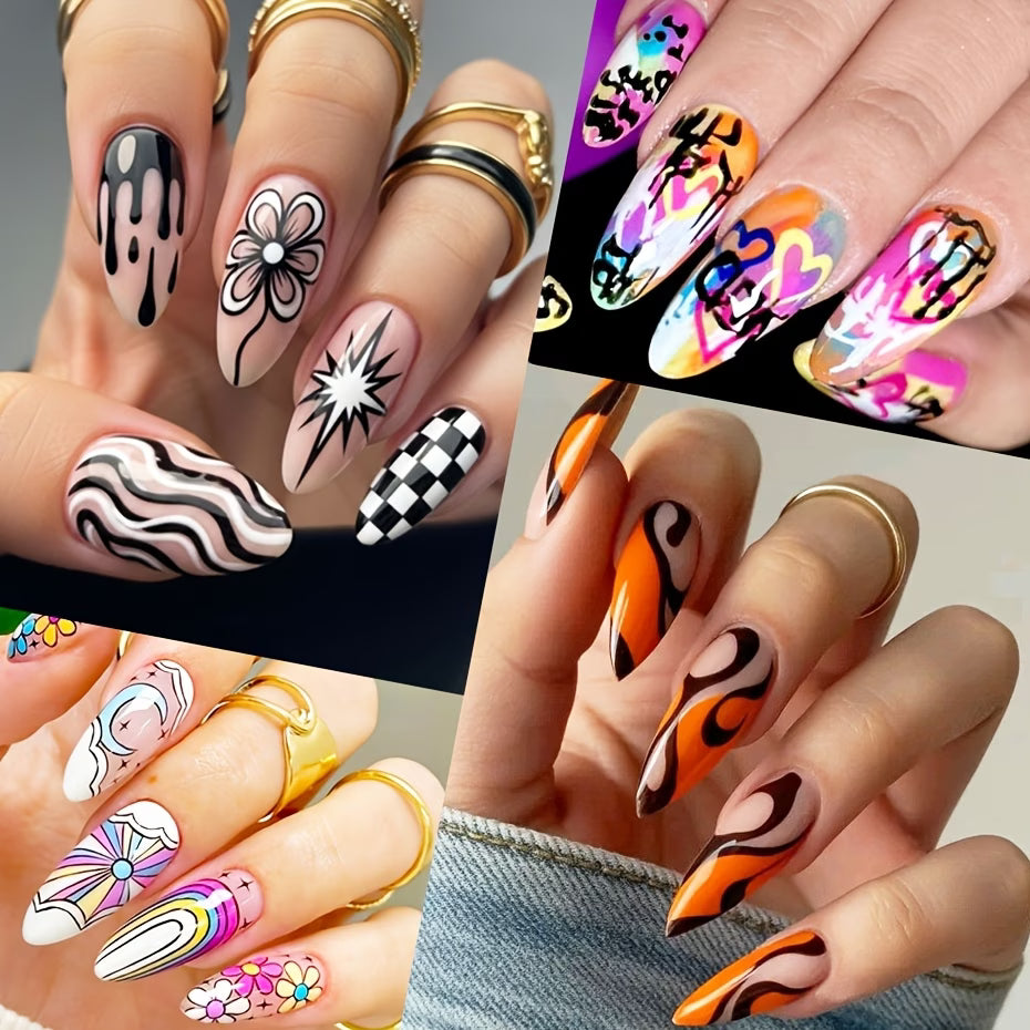 Luxtipxo (12 Pens Pack) | Nail Art Artwork Design Painter Kit Designing Colors Set Nail Art Pen (12 Pens Pack)