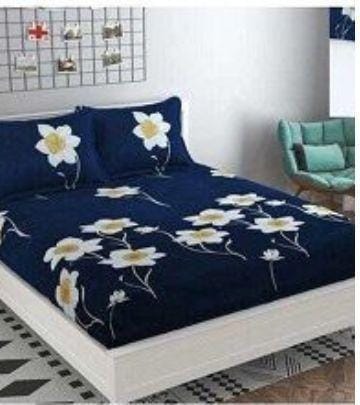 Luxury Cotton Fitted Double Bed Sheet Home Essentials Luxury Cotton Fitted Double Bed Sheet