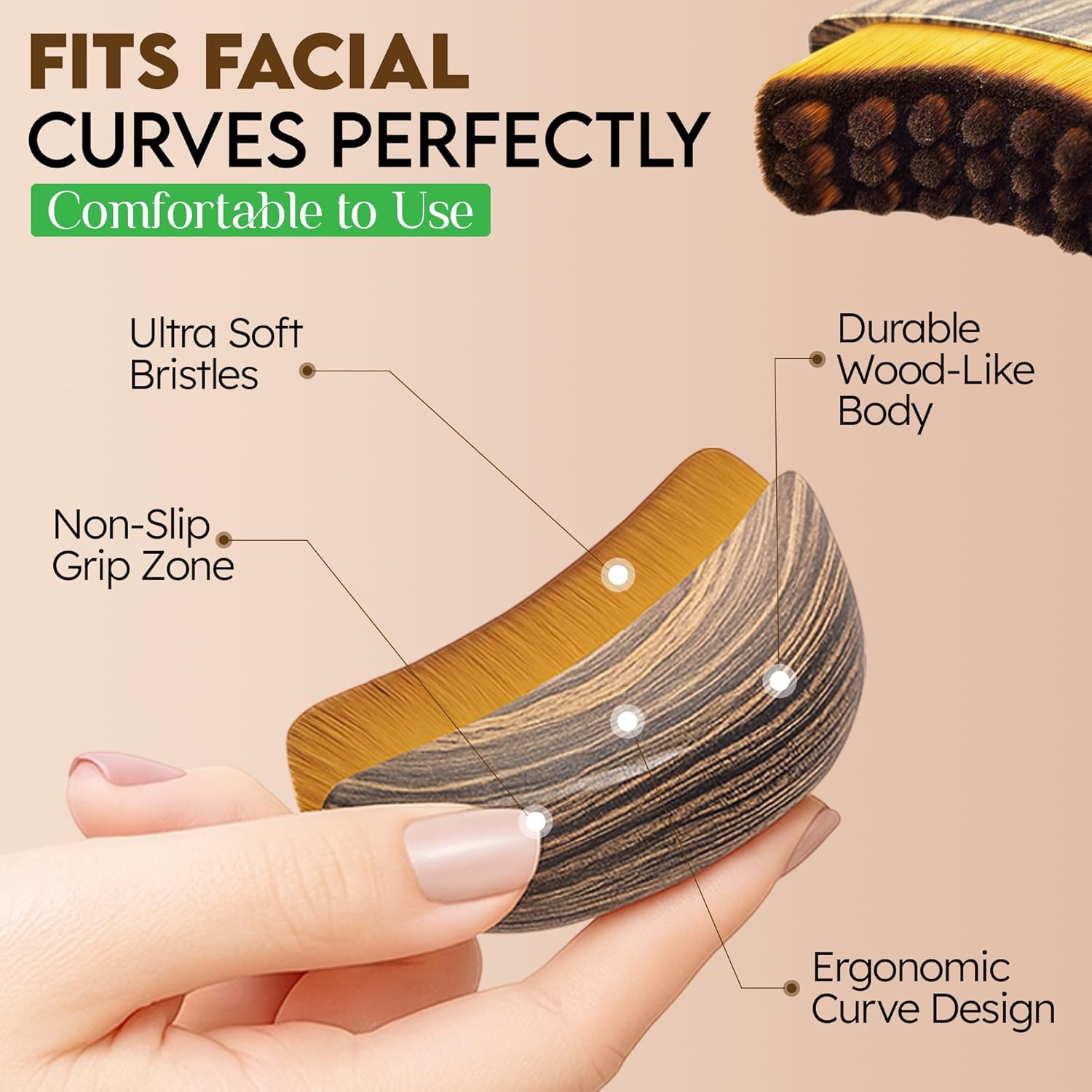 Lymphatic Contour Face Brush| Skincare Products Face Brush Facial Cleansing Brush Soft Skin - Lymphatic Contour Face Brush