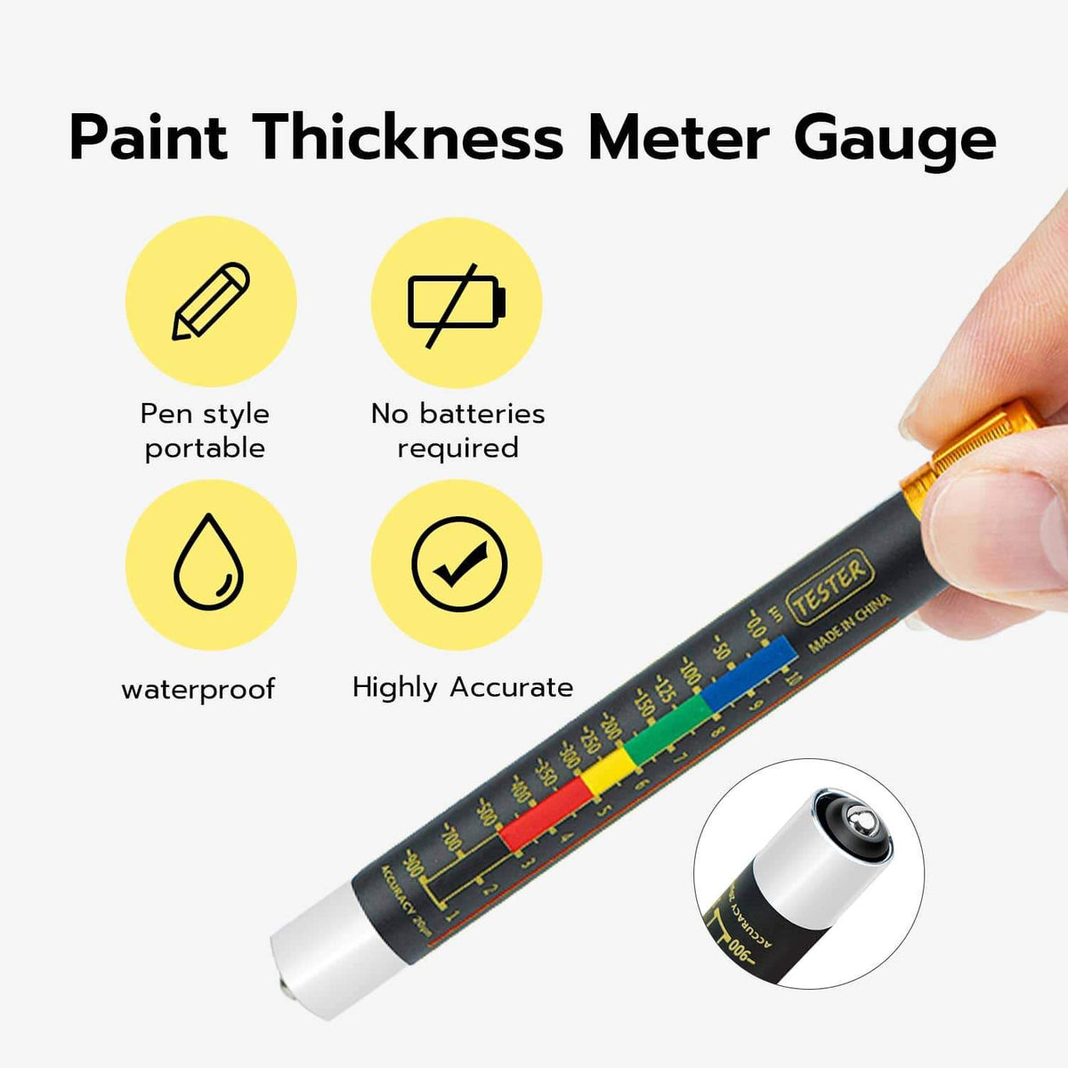 Paint Thickness Tester Pen