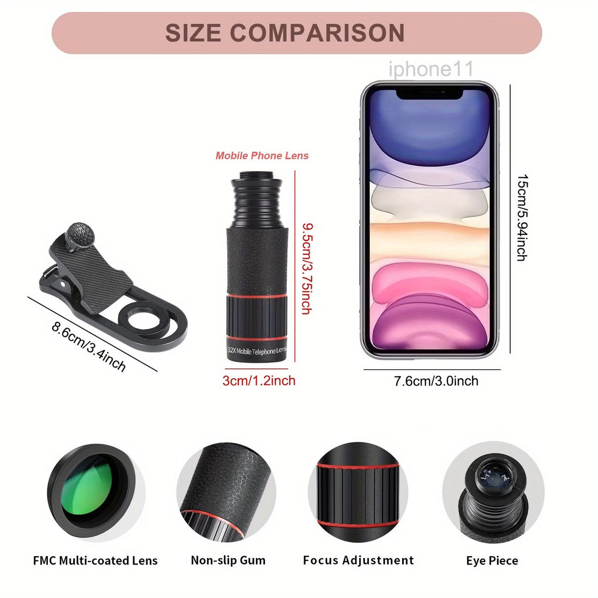 Magnivexo Telescope Phone Lens