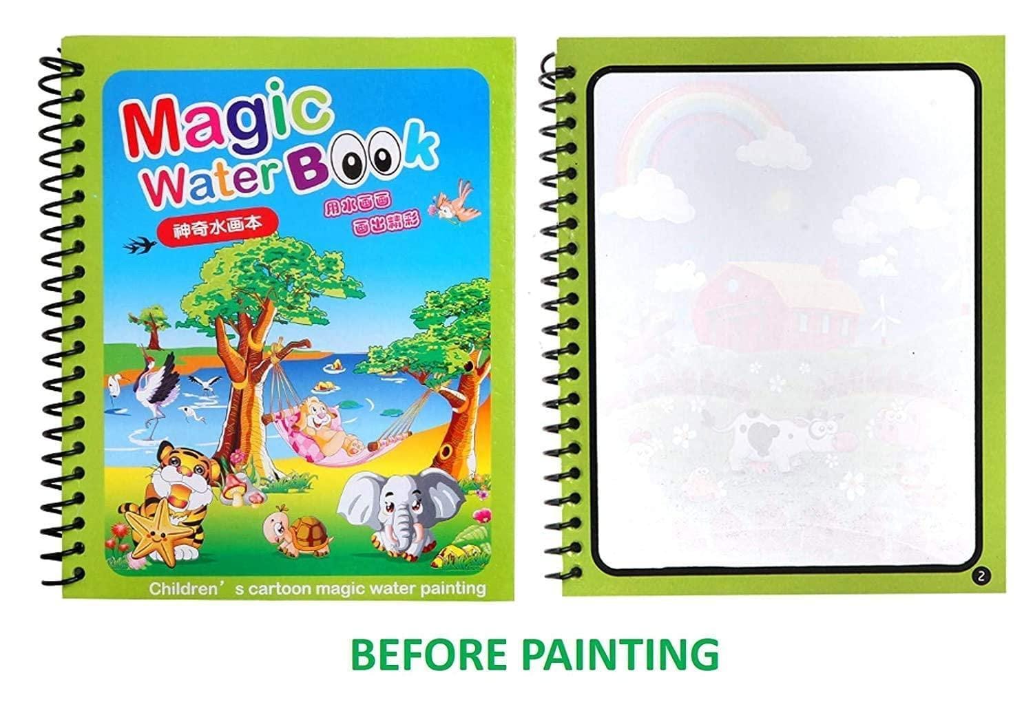 Magical Water Drawing Book (Set of 4) | Doodling Art Magic Water Book Coloring Draw Pages Book Magic Magical Water Drawing Book (Set of 4)
