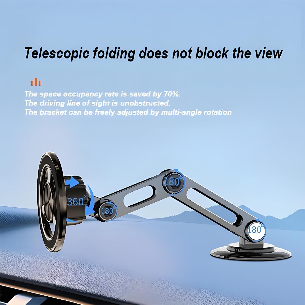 Magsafe Adjustable Arm | Phone Holder Mobile For Car Stand Magnetic Mount Suction Phone Mount Magsafe Adjustable Arm