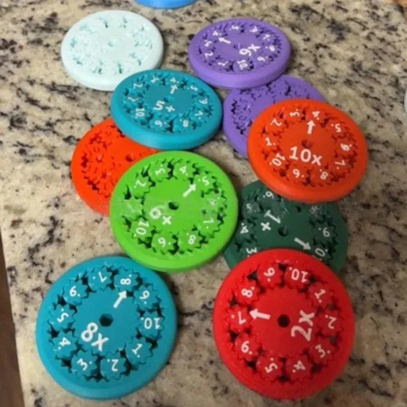 Maths Fidget Spinners (Set of 2) | Fidget Spinner Toys Spin Toy Sensory Fidget Math Toys Set Maths Fidget Spinners (Set of 2)