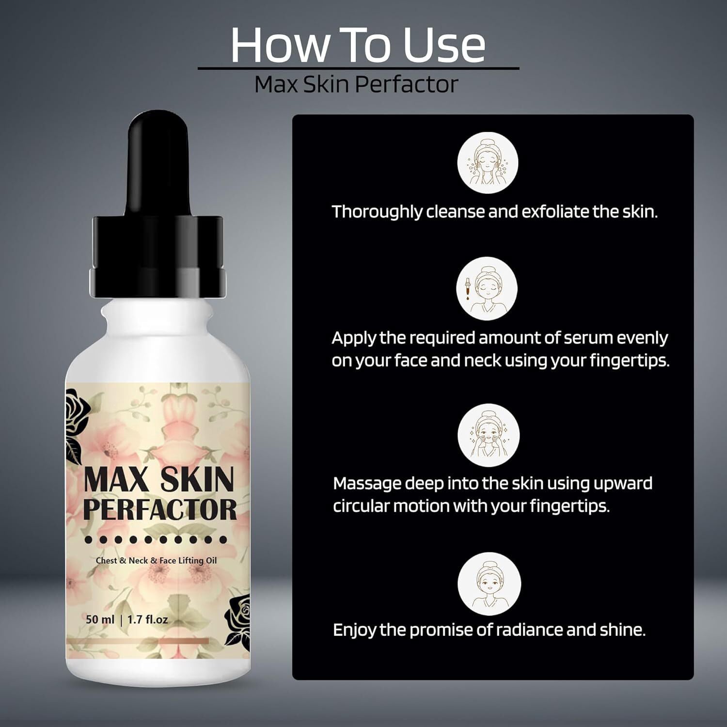 Max Skin Perfector Serum (Buy 1 Get 1 Free) | SkIn Care TYpe Serum For Face Anti Wrinkle Skin And Glow Collagen - face serum - Max Skin Perfector Serum (Buy 1 Get 1 Free)