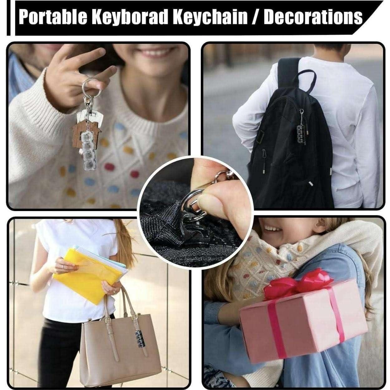 Mechanical Click-Fidget Keychain | Mechanical Keyboard Clicking Fidget Pocket Click Switches Mechanical Click-Fidget Keychain