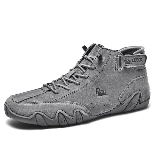 Men's High-top Boots | Men Boots Shoes Long Menswear Boot Ankle High Shoe Gents 6 / Gray Men's High-top Boots Italian Handmade Branded Shoes