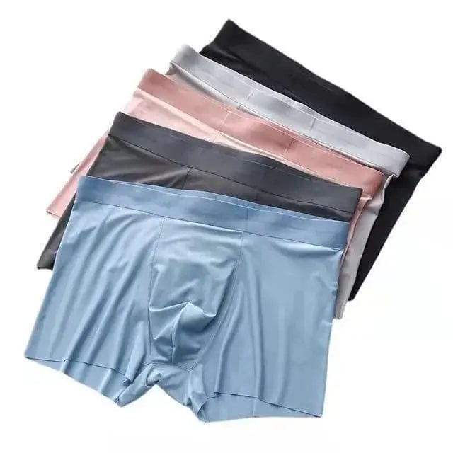 Men's Icy Silk Boxer Briefs | Men's Underwear Trunks Inner Wear Underclothes Boxer Briefs Men's Icy Silk Boxer BriefsIcy Silk Underwear for Men (Pack of 3)