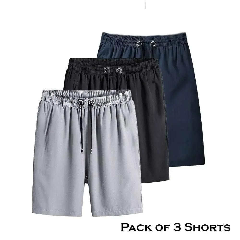 Men's Stretchable Cotton Shorts (Pack of 3) Men's Stretchable Cotton Shorts (Pack of 3)