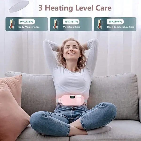 Menstrual Cramps Pain Relief Pain Reliever Heating Warming Pad  - Portable Menstrual Belt and Massager Heating Pad