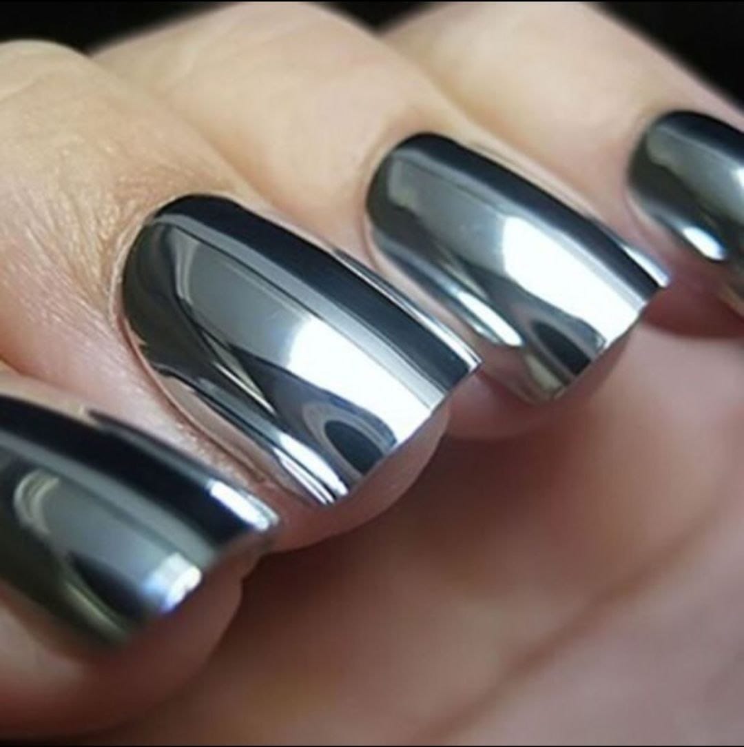 Metallic Mirror Finish Glass Nail Polish (Set Of 4) | Nail Polish Paint Set Varnish Colours Metallic Colors Metallic Mirror Finish Glass Nail Polish (Set Of 4)