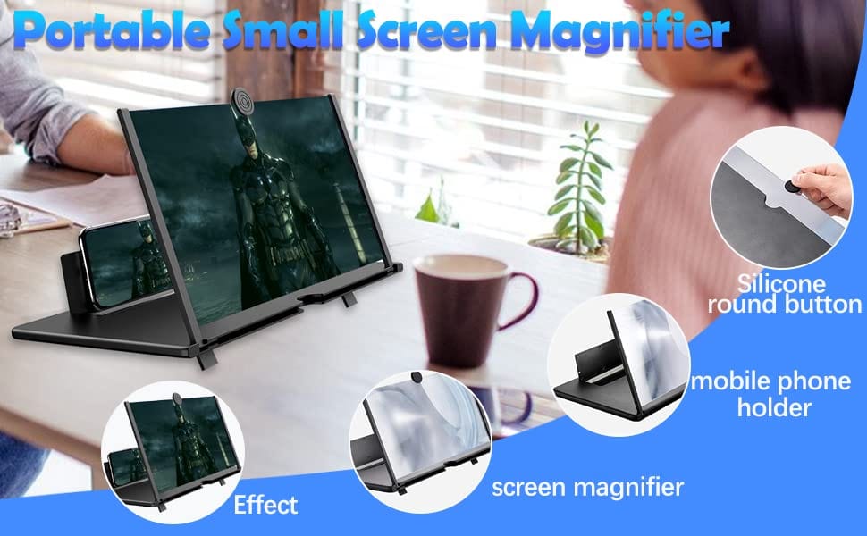 Mobile Screen Magnifier Smartphone Screen Enlarger Glass Mobile Screen Magnifier