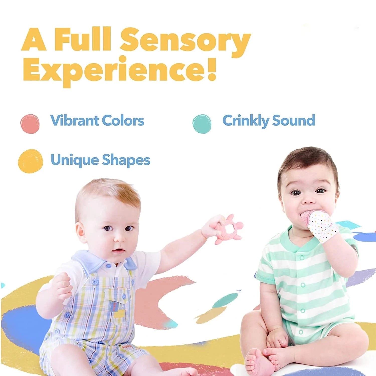 Molar Teething Toys for Infants Teether Pain Silicone Toy - Teething Gloves For Babies Teething Gloves For Babies