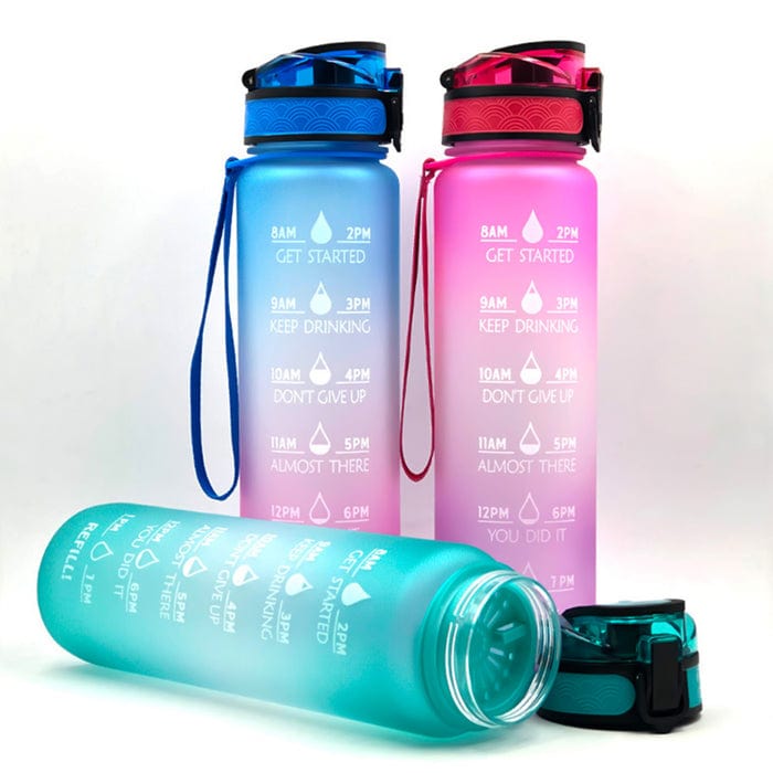 Motivational Water Bottle | Water Bottles 2 Litre Stainless Steel Drinking Bottle Gym Sipper Travel Motivational Water Bottle