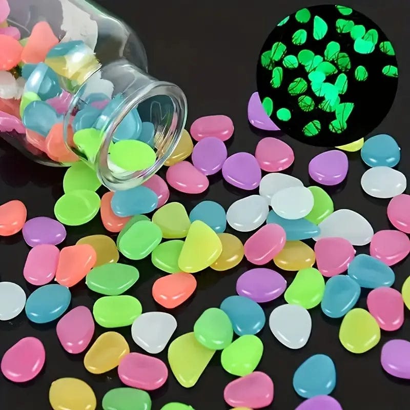 Multicolor Glowing Pebbles | Rocks For Rock Garden Pebbles White Stones Decorative Pebble Stone Multicolor Glowing Pebbles