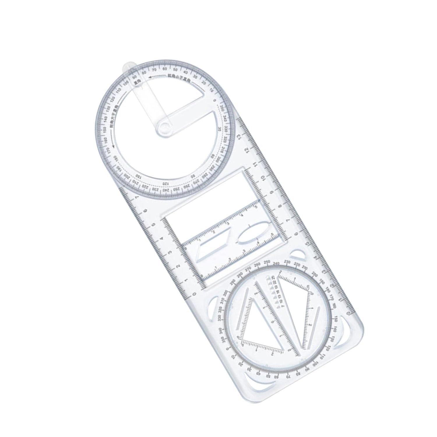 Multifunctional Geometry Ruler | Geometric Shapes Measuring Scale Math Mathematical Angle Straight - Multifunctional Geometry Ruler