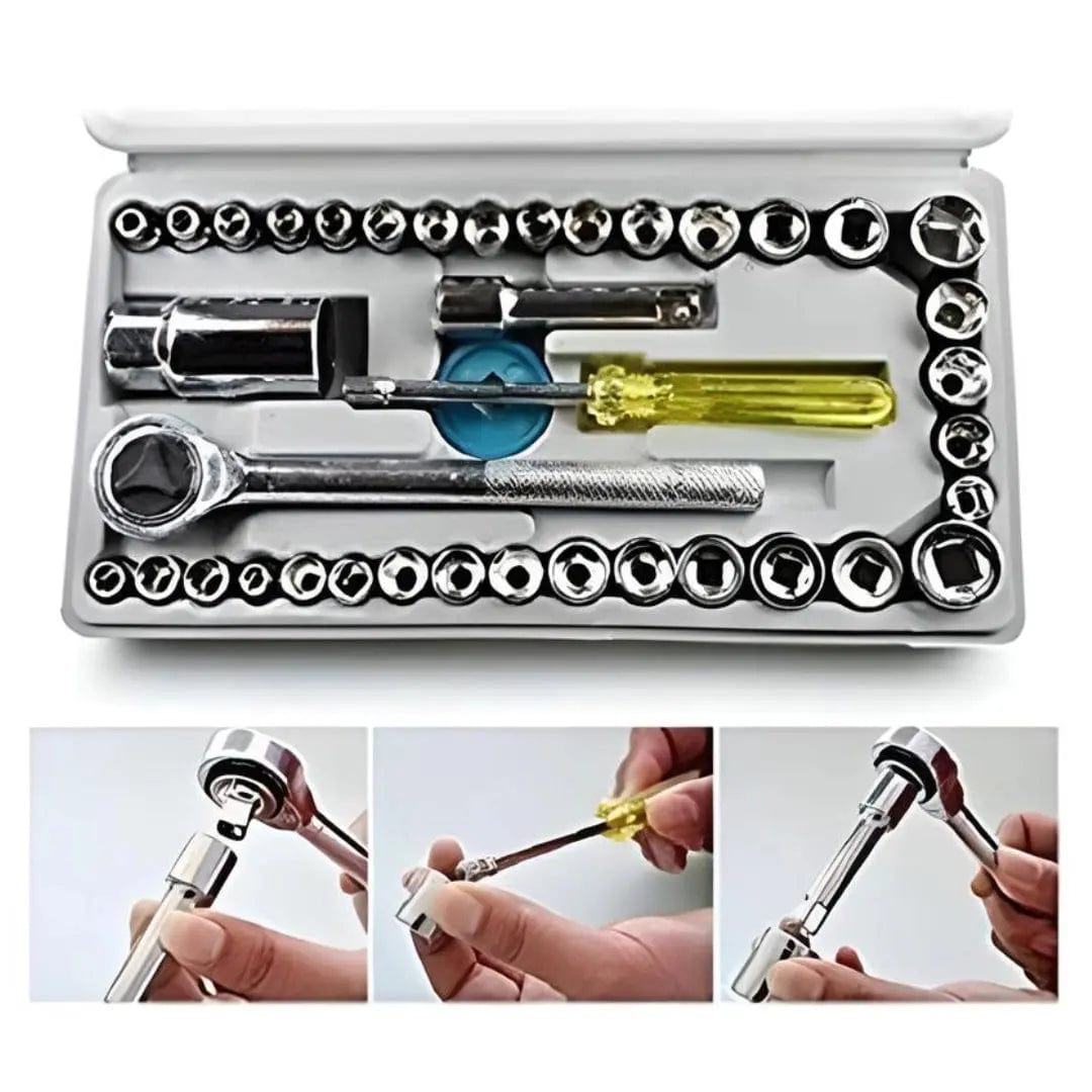 Multipurpose 40 In 1 Screwdriver Tool Kit Set | Home Toolkit Car & Bike Accessories Multipurpose 40 In 1 Screwdriver Tool Kit Set